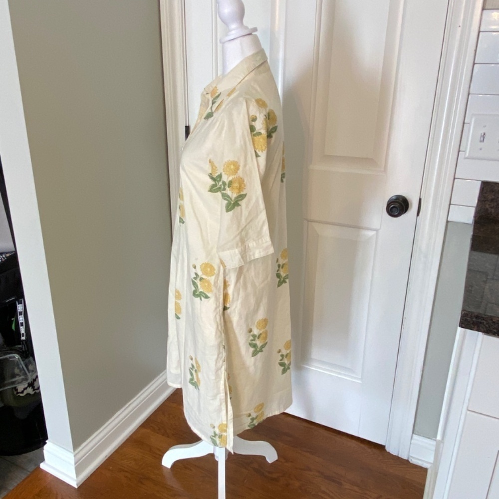All In The Detail Brianna Floral shirt Dress Light yellow 33435 - Picture 6 of 12